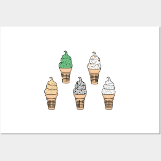 Ice Cream with mix in Stickers Posters and Art